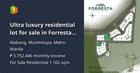 ultra luxury lot for sale|Forresta .